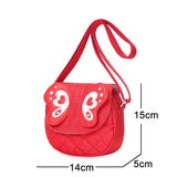 Kindergarten Baby Messenger Bags Cartoon Butterfly Children Shoulder Bags