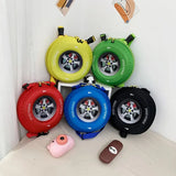 Kids Car Wheel Shape Backpack Waterproof Mini Bag