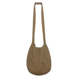 Large Capacity Knitted Crossbody Bag Women's Messenger Purse Handbag