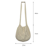 Large Capacity Knitted Crossbody Bag Women's Messenger Purse Handbag
