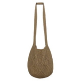 Women's Knitted Shoulder Bag Large Capacity Crossbody Casual Shopping Handbag