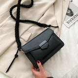Women's Knitting Strap Shoulder Bag Small Crossbody Lady Messenger