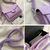Women's Knitting Strap Shoulder Bag Small Crossbody Lady Messenger