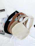 Knitted Handbags for Women Casual Shoulder Bag Top-Handle Bags