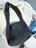 Knitted Handbags for Women Casual Shoulder Bag Top-Handle Bags