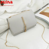 Embroidered Lock Mini Square Bag for Women