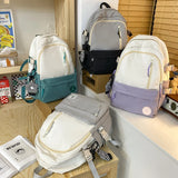 Nylon School Backpack High-capacity Laptop Book Bag Handbags