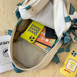 Nylon School Backpack High-capacity Laptop Book Bag Handbags