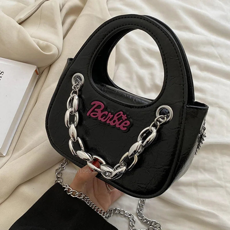 Retro Hand Small Bag Vintage Mini Shoulder Y2K Girl Chain Messenger Harajuku