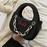 Retro Hand Small Bag Vintage Mini Shoulder Y2K Girl Chain Messenger Harajuku
