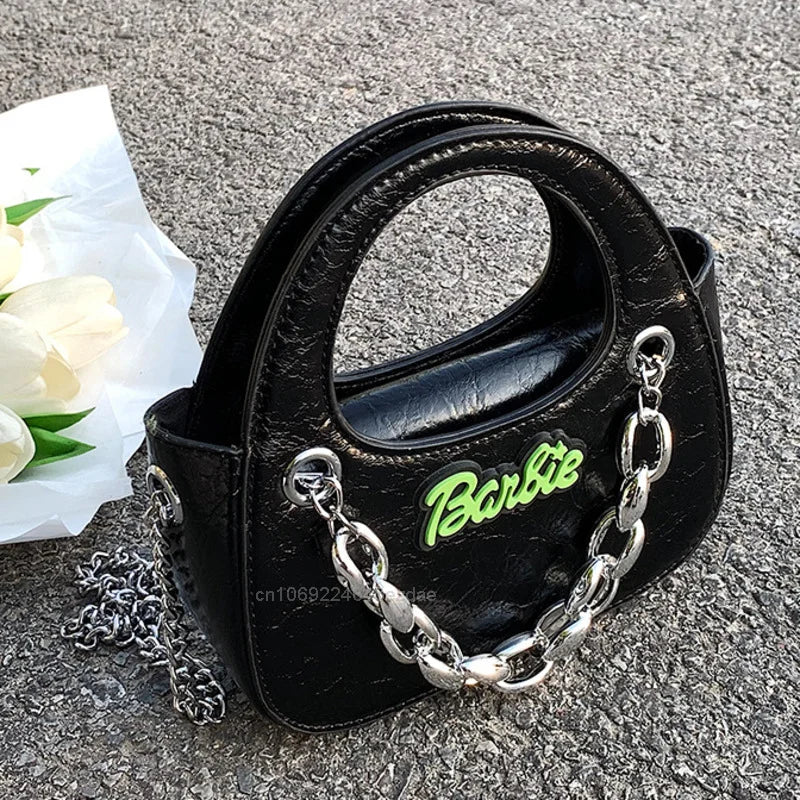 Retro Hand Small Bag Vintage Mini Shoulder Y2K Girl Chain Messenger Harajuku