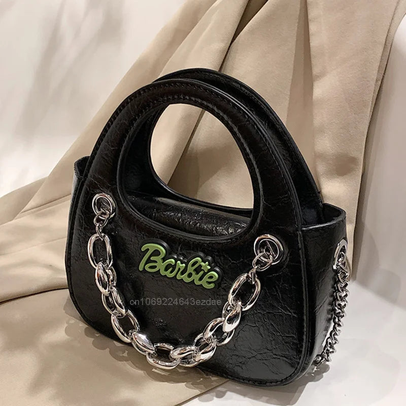 Retro Hand Small Bag Vintage Mini Shoulder Y2K Girl Chain Messenger Harajuku