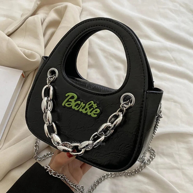 Retro Hand Small Bag Vintage Mini Shoulder Y2K Girl Chain Messenger Harajuku