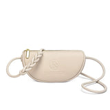 Vintage Leather Saddle Sling Handbag for Women