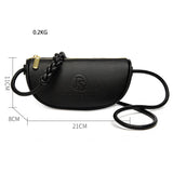 Vintage Leather Saddle Sling Handbag for Women Casual Tote Messenger Bag