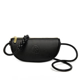 Vintage Leather Saddle Sling Handbag for Women