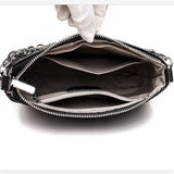 Vintage Leather Sling Chain Handbag for Women