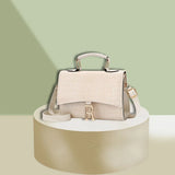 Crocodile Pattern Solid PU Leather Shoulder Bag