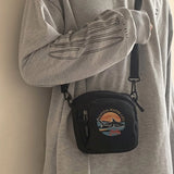 Harajuku Ladies Canvas Shoulder Bag Mini Messenger Handbag Purse