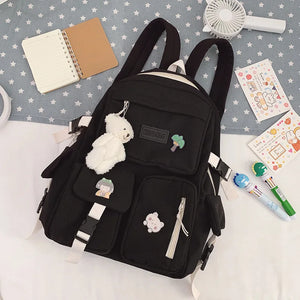 Female College School Bag Single Shoulder Harajuku Travel Backpack