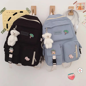 Female College School Bag Single Shoulder Harajuku Travel Backpack