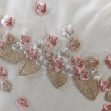 Floral Embroidery Book Bag Canvas Bags Women Luggage Organizer