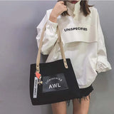 Large-capacity Canvas Tote Bag for Shopping and School