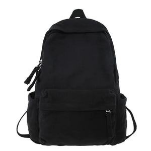 Canvas School Backpack Large Boy Girl Travel Student Bag Male Female College Bac