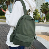 Canvas School Backpack Large Boy Girl Travel Student Bag Male Female College Bac