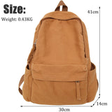 Canvas School Backpack Large Boy Girl Travel Student Bag Male Female College Bac