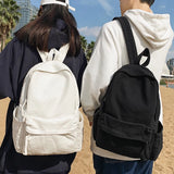 Canvas School Backpack Large Boy Girl Travel Student Bag Male Female College Bac