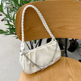 Chain Shoulder Bags for Women, Pleated Handbags Small Messenger Bags