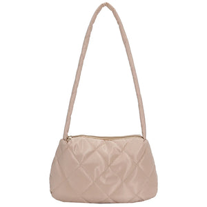 Quilted Top-handle Bag Casual for Autumn Winter