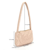 Quilted Top-handle Bag Casual for Autumn Winter