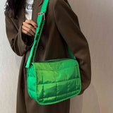 Quilted Cotton Crossbody Bag with Adjustable Strap