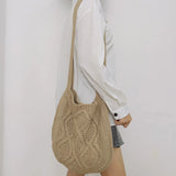 Women's Daily Shoulder Bags Casual Solid Handbag Winter All Match Underarm Bags