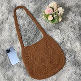 Women's Daily Shoulder Bags Casual Solid Handbag Winter All Match Underarm Bags