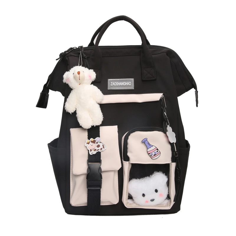 Girls Backpack Large Capacity School Bag Students Daypack