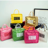 Waterproof PVC Insulated Lunch Bag Box Picnic Tote Bento Pouch