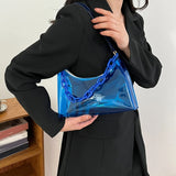 Ladies PVC Clear Underarm Bag Summer Handbag Purse