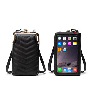Temperament Ladies Messenger Bag Touch Screen Multi-function Large-capacity
