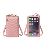 Temperament Ladies Messenger Bag Touch Screen Multi-function Large-capacity