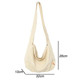 Canvas Large Capacity Messenger Bag for Women