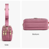 Women's Large Nylon Shoulder Bag with Multiple Compartments