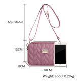 Women's Large Nylon Shoulder Bag with Multiple Compartments