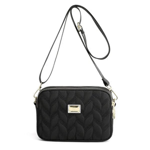 Women's Large Nylon Shoulder Bag with Multiple Compartments