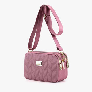 Women's Large Nylon Shoulder Bag with Multiple Compartments