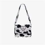 Leopard Pattern Shoulder Bag for Women, Vintage Female Handbag