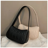 Autumn Solid Shoulder Small Square Bag Pu Handbag Tote Bags