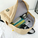 Nylon School Backpack Boy Girl Travel Bag Unisex Male Female College Backpack